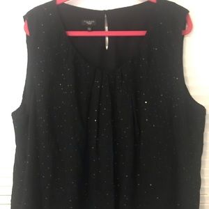 💥Talbots Black Sequin Shell💥